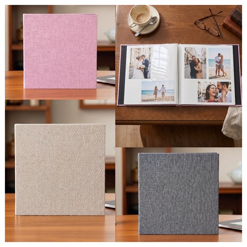 Diy photo album linen cover - photo,