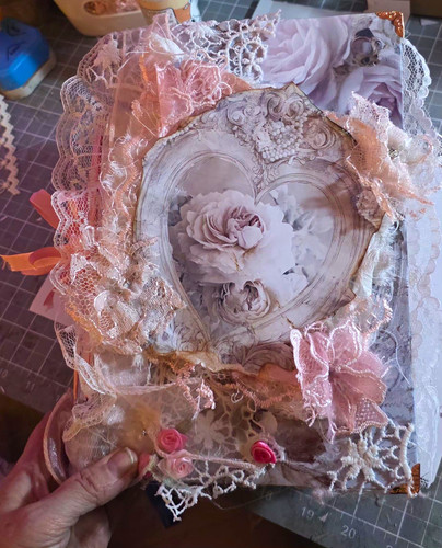 Handmade lace scrapbook album - handmade,