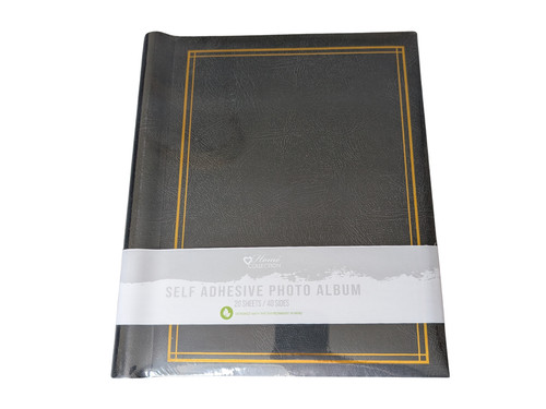 Black self adhesive photo - self,